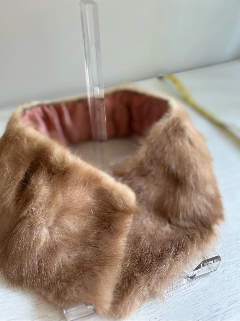 Classic Fur Collar in Light Brown